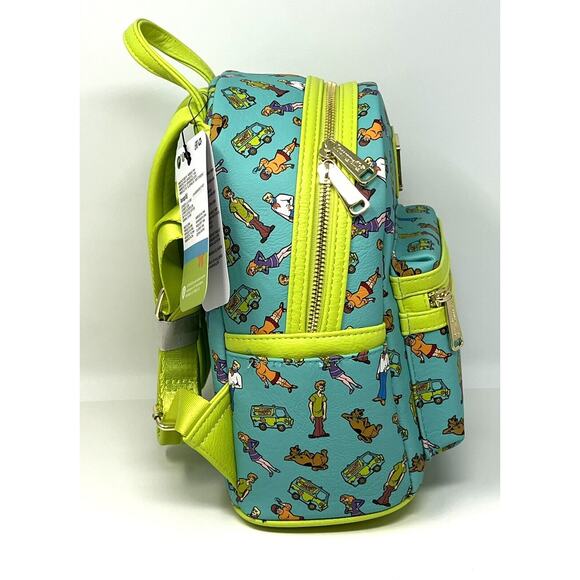 Loungefly Scooby Doo All Over Print Mini Backpack Wallet Matching SET NWT main image 8
